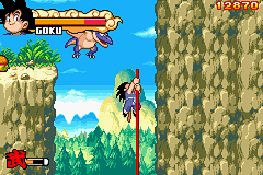 Dragon Ball: Advanced Adventure (Game Boy Advance) screenshot: Move on magic stick