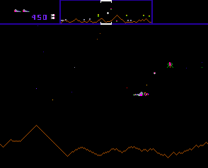 Defender (Arcade) screenshot: Single alien