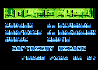 Top Secret (Atari 8-bit) screenshot: Game introduction