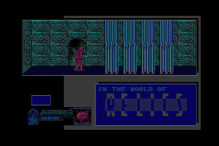 Relics (Sharp X68000) screenshot: Let's see what happens when I touch these spikes...