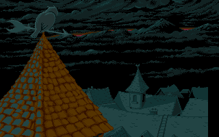 Wrath of the Demon (Amiga) screenshot: Start of the introduction animation.