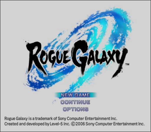 Rogue Galaxy (PlayStation 2) screenshot: Title screen