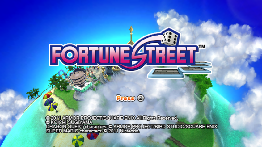 Fortune Street (Wii) screenshot: Title screen
