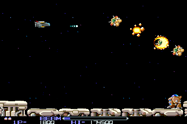 R-Type (Arcade) screenshot: Robot to kill