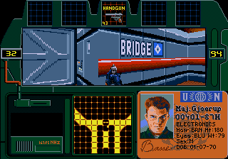 Zero Tolerance (Genesis) screenshot: Go to bridge