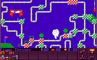 Screenshot of Lemmings 2: The Tribes (Amiga, 1993) - MobyGames