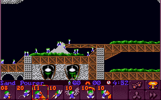 Screenshot of Lemmings 2: The Tribes (Amiga, 1993) - MobyGames