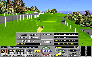 Links: Championship Course - Bountiful Golf Course (DOS) screenshot: Strike information