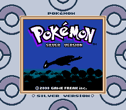 Pokémon Silver Version (Game Boy Color) screenshot: Title screen (SGB)