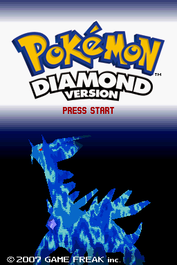 Pokémon Diamond Version (Nintendo DS) screenshot: Title screen