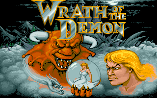 Wrath of the Demon (Amiga) screenshot: Title screen.