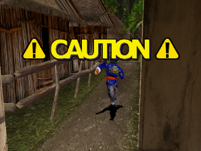 Asian Dynamite (Arcade) screenshot: You'll always be warned before a QTE.