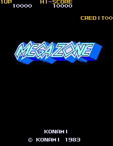 Mega Zone (Arcade) screenshot: Title screen
