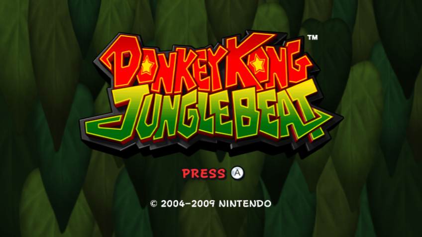Donkey Kong: Jungle Beat (Wii) screenshot: Title screen
