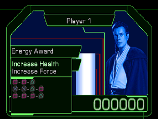 Star Wars: Episode I - Jedi Power Battles (PlayStation) screenshot: Choose combo
