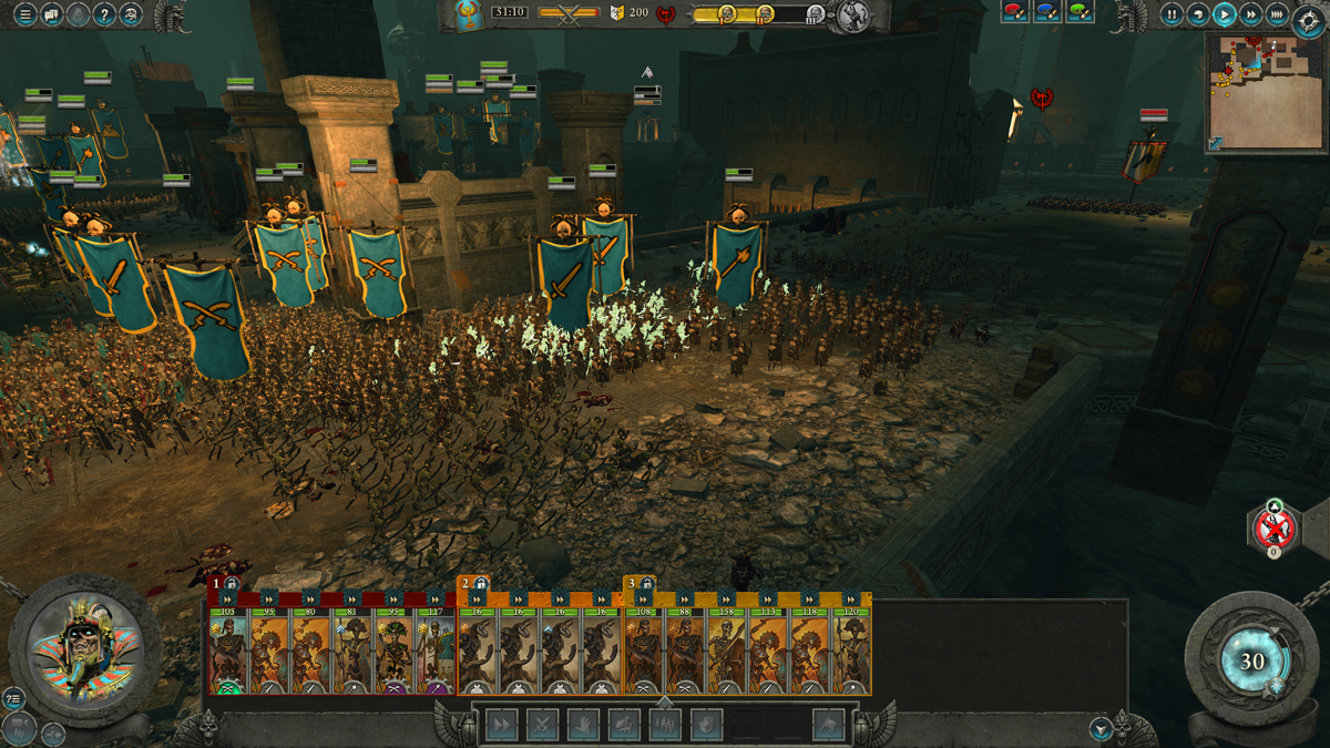 Total War: Warhammer II - Rise of the Tomb Kings (Windows) screenshot: Looks like we got them on the run