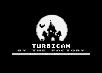 Turbican (Atari 8-bit) screenshot: Title screen