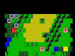Sorcerer Lord (ZX Spectrum) screenshot: Support units doesn't go on time