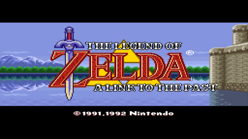 The Legend of Zelda: A Link to the Past (Wii) screenshot: Title screen