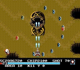 The Guardian Legend (NES) screenshot: Area ten action
