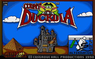 Count Duckula in No Sax Please - We're Egyptian (Atari ST) screenshot: Second title screen