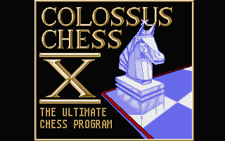 Colossus Chess X (Atari ST) screenshot: Title screen