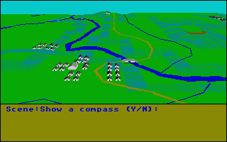 Borodino (Atari ST) screenshot: One of many choices at the beginning of the game