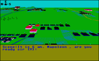 Borodino (Atari ST) screenshot: Time to play