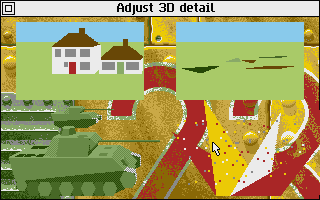 Campaign (Atari ST) screenshot: In game graphics settings