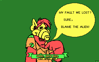 ALF: The First Adventure (DOS) screenshot: Game over