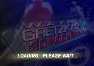 Wayne Gretzky's 3D Hockey '98 (PlayStation) screenshot: Loading.