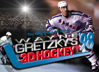 Wayne Gretzky's 3D Hockey '98 (PlayStation) screenshot: Title screen.