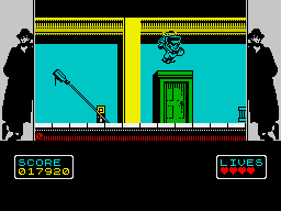 Hudson Hawk (ZX Spectrum) screenshot: Now, Hudson is dead