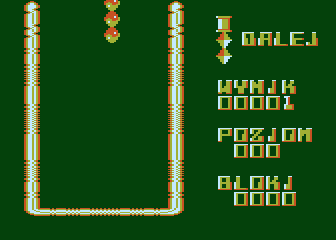 Trix (Atari 8-bit) screenshot: First level