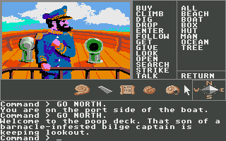 Mindshadow (Atari ST) screenshot: Pirate captain.