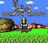 Looney Tunes: Carrot Crazy (Game Boy Color) screenshot: French title screen.