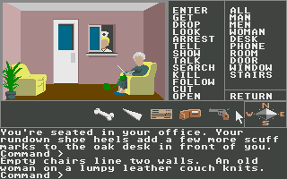 Borrowed Time (Atari ST) screenshot: Waiting room.