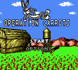 Looney Tunes: Carrot Crazy (Game Boy Color) screenshot: Operation Carrots (EU English title screen).