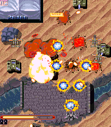 Guardian Storm (Arcade) screenshot: Special attack (character 4)