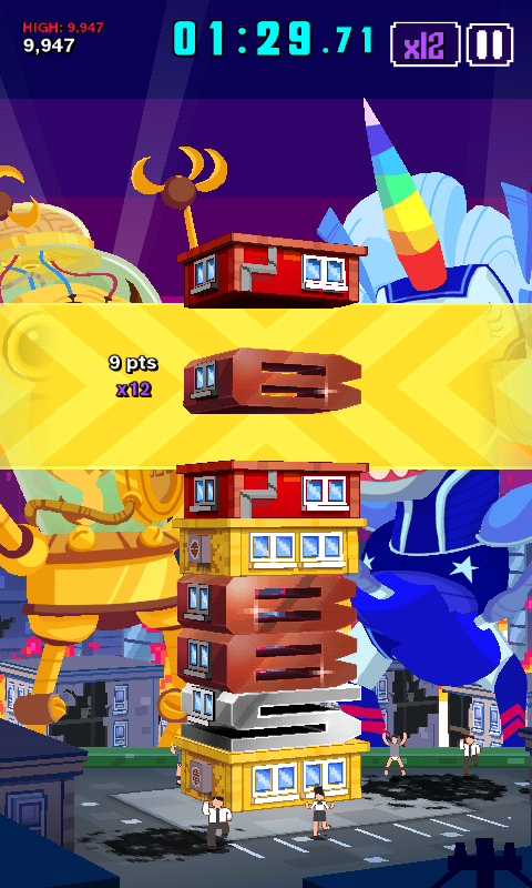 Super Monsters Ate My Condo! (Android) screenshot: Making a match.