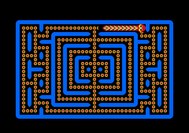 Nibbler (Amstrad CPC) screenshot: Level 4