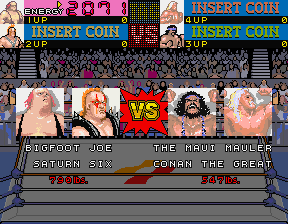 The Main Event (Arcade) screenshot: Me team