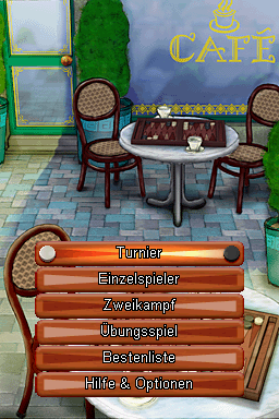 Backgammon (Nintendo DS) screenshot: Main menu