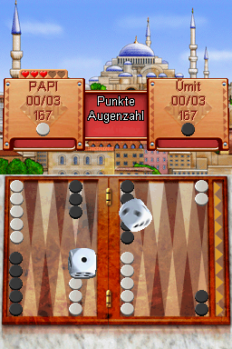 Backgammon (Nintendo DS) screenshot: Game starts