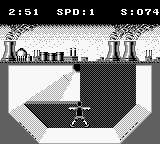 Skate or Die: Tour de Thrash (Game Boy) screenshot: ...Chernobyl...
