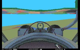 Blue Max: Aces of the Great War (Amiga) screenshot: In the air