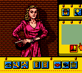 Déjà Vu I & II: The Casebooks of Ace Harding (Game Boy Color) screenshot: Déjà Vu I: This dame could be dangerous...