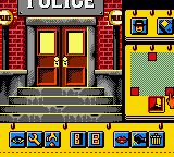 Déjà Vu I & II: The Casebooks of Ace Harding (Game Boy Color) screenshot: Déjà Vu I: Police Station.