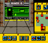 Déjà Vu I & II: The Casebooks of Ace Harding (Game Boy Color) screenshot: Déjà Vu II: A train platform.