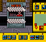 Déjà Vu I & II: The Casebooks of Ace Harding (Game Boy Color) screenshot: Déjà Vu I: Newspaper stand.